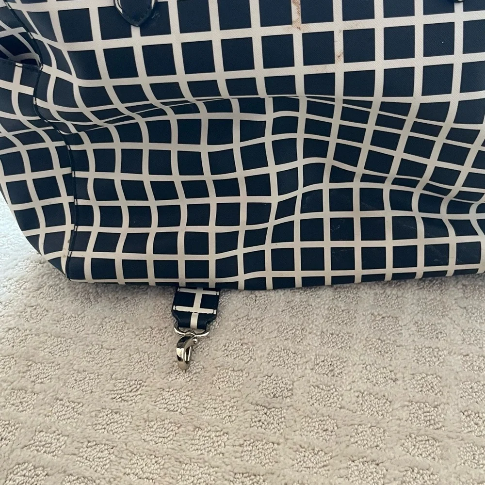 Kate spade Black and White Checkered Tote Bag diaper bag